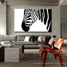 Украшение стены зебры / печати холстины холстины зебры для стены / африканской дикой природы цифровой фотографии Zebra декора